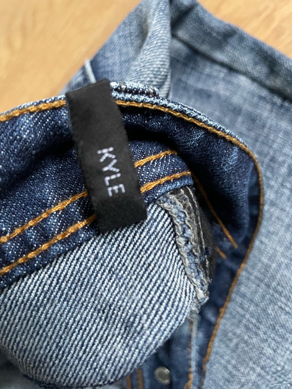 Buffalo Jeans Kyle Straight Leg Blue Denim Men’s W31 Embroidered Back Pockets - Picture 5 of 12